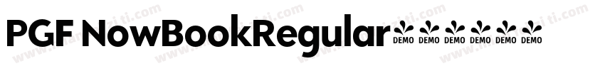 PGF NowBookRegular字体转换